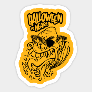 Halloween is Near Sticker